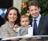 Le prince Floris et la princesse Aimee avec leur fille Magali