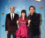Zooey Deschanel et Jim Carrey, et le réalisateur Peyton Reed