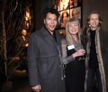 Igor Bogdanoff et sa compagne Amelie de Bourbon de Parme, ainsi que Fabienne Kriegel, manager des Editions du Chene