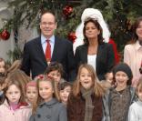 Albert, Stéphanie et Caroline de Monaco ont donné le coup d'envoi des festivités de Noël 
