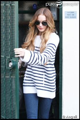 Lindsay Lohan en séance shopping chez Tracey  Ross