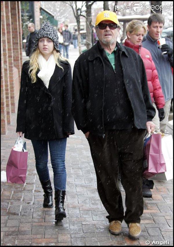 Les stars à Aspen Jack Nicholson et sa fille