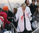 Kim Katrall sur le tournage de Sex & the city le film