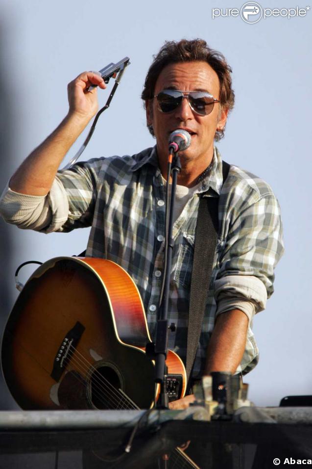 Bruce Springsteen, lors d'un concert de soutien à Obama, à Philadelphie