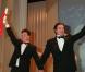 Pascal Duquenne et Daniel Auteuil en mai 1996 au Festival de Cannes. 
