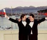 Pascal Duquenne et Daniel Auteuil, prix d'interprétation masculine au Festival de Cannes en 1996 