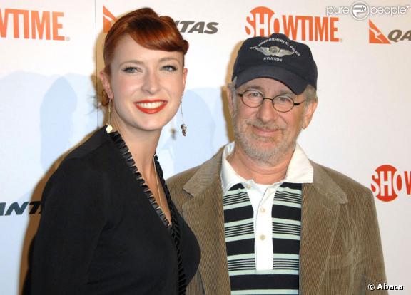 Diablo Cody et Steven Spielberg à la Première de la série United Stated of Tara sur la chaîne Showtime