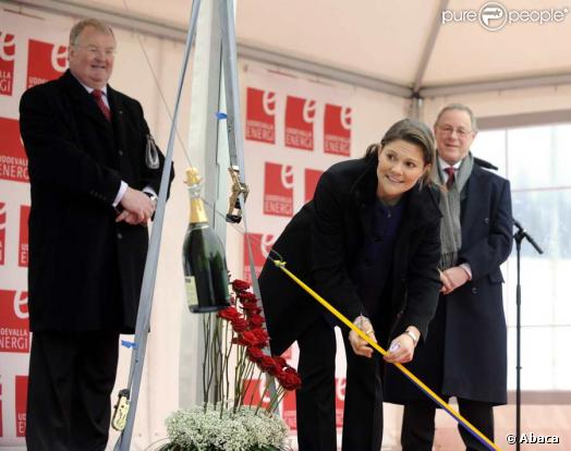 La princesse Victoria de Suède inaugure la centrale électrique Lillesjoverket