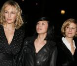 Estelle Lefébure, Linh Dan Pham et Marina Foïs ravissantes hier soir au cinéma Publicis pour la première du Bal des actrices de Maïwenn