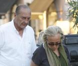 Bernadette et Jacques Chirac et Sumo