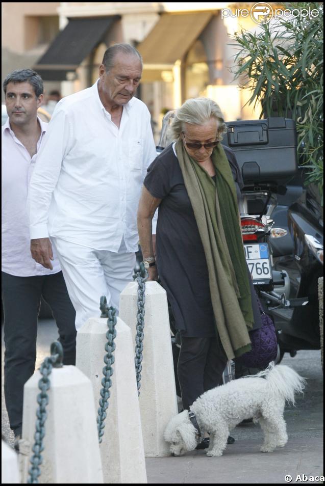 Bernadette et Jacques Chirac et Sumo