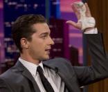 Shia LaBeouf sur le plateau de Jay Leno en septembre 2008 