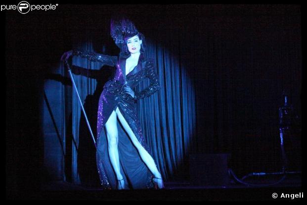 Dita Von Teese répète son show au Crazy Horse, le 28/01/09