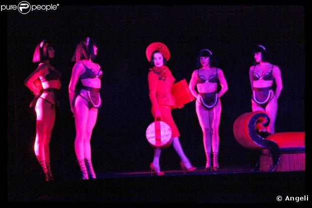 Dita Von Teese répète son show au Crazy Horse, le 28/01/09