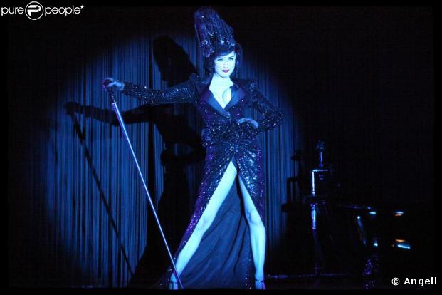 Dita Von Teese répète son show au Crazy Horse, le 28/01/09