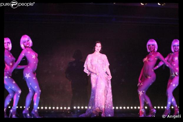 Dita Von Teese répète son show au Crazy Horse, le 28/01/09