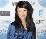 Dounia Coesens aux Globes de Cristal. 02/02/09