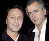Arthur et Bernard-Henri Lévy au cinéma pour assister à la première du téléfilm Bernard Henri Levy, la déraison dans l'histoire