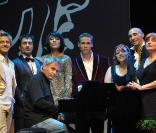 Jonatan Cerrada, Pablo Villanfranca, Arno Diem, St-CyR, Stefi Celma, Julie Lemas et Diane Tell, dans  Je m'voyais déjà  