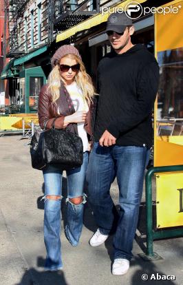 Jessica Simpson et son petit-ami Tony romo à New York - 13 février 2009
