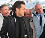 Nicolas Sarkozy et Jean-Claude Killy, à droite 