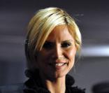 Heidi Klum, assistant au Show Adam de la Fashion Week à New York le 14 février 2009