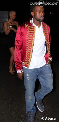 Kanye West et sa nouvelle petite amie Amber Rose à la Belvedere Party, à Los Angeles