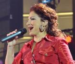 Gloria Estefan sur scène à Madrid, en septembre 2008