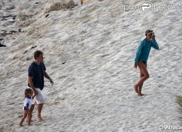 Matt Damon et sa fille Isabella aux Caraïbes