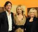 Charlize Theron, Richard et Judy au Cactus TV Studios de Kennington, à Londres, le 3 mars 2009, à l'occasion de la promotion de "Loin de la terre brûlée"
