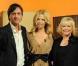 Charlize Theron, Richard et Judy au Cactus TV Studios de Kennington, à Londres, le 3 mars 2009, à l'occasion de la promotion de "Loin de la terre brûlée"