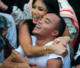 Nicole Scherzinger et Lewis Hamilton<br />