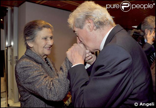 Jean-Loup Dabadie et Simone Veil 