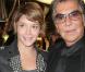Emma De Caunes et Roberto Cavalli à l'inauguration de la boutique Cavalli samedi soir à Paris