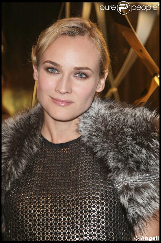 Diane Kruger, sublime à l'inauguration de la boutique Cavalli samedi soir à Paris