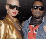 Amber Rose, dans sa superbe veste dorée, a accompagné Kanye West durant toute la Fashion Week parisienne, qui s'est tenue début mars 2009 !