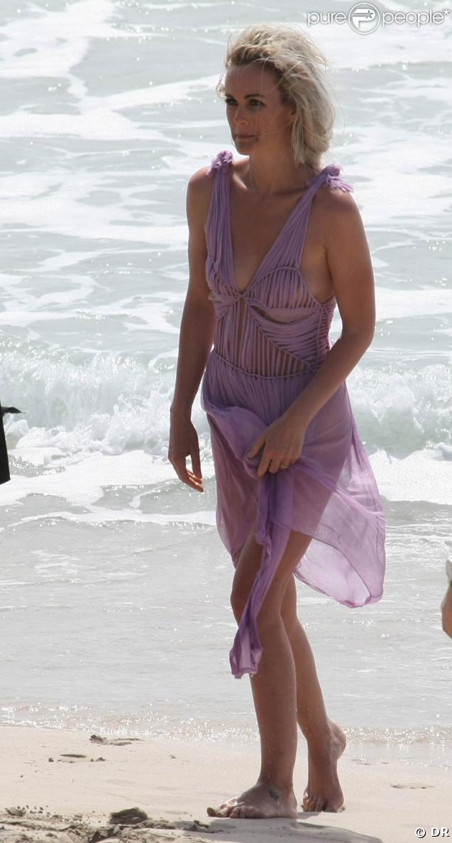La superbe Laeticia Hallyday, en séance shooting à Saint-Barthélémy, les 28 février, 1er et 2 mars 2009.