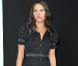 Virginie Ledoyen en robe moulante noir, Le 10 mars au défilé Chanel