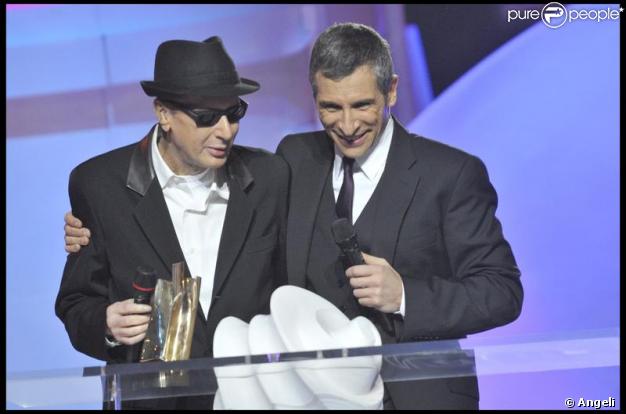 Nagui a réagi à la disparition d'Alain Bashung, ici, lors des dernières Victoires de la musique. 