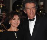 Jack Lang et sa femme à l'Elysée hier soir pour un dîner en l'honneur du président libanais