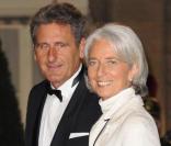 Christine Lagarde et son mari à l'Elysée hier soir pour un dîner en l'honneur du président libanais