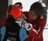 L'Infante Elena d'Espagne et ses deux enfants, Felipe et Victoria, sont à la station Baqueira Beret.