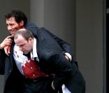 Clive Owen ensanglanté sur le tournage de The International