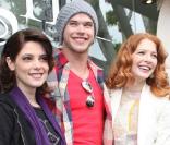 Ashley Greene, Kellan Lutz et Rachelle LeFevre, au magasin Kitson de Los Angeles, pour la sortie du DVD de 