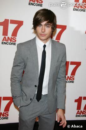 Zac Efron à l'avant-première de  17 ans encor e. 24/03/09