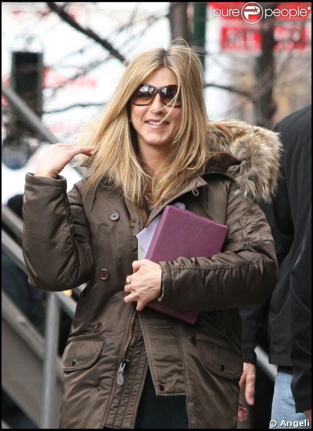 Jennifer Aniston sur le tournage new-yorkais de 
