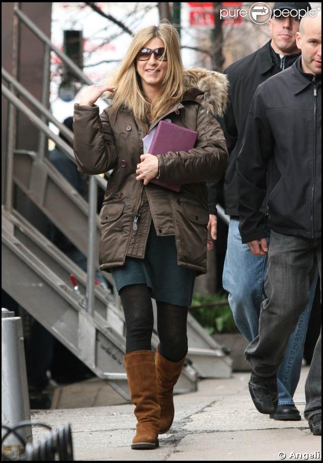 Jennifer Aniston sur le tournage new-yorkais de 
