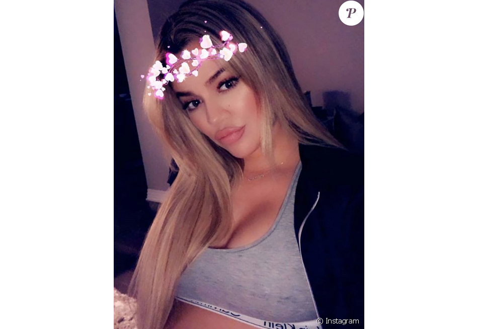 KhloÃ© Kardashian (enceinte) quelques heures avant les rÃ©vÃ©lations des infidÃ©litÃ©s de Tristan Thompson le 10 avril 2018