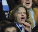 Jean Sarkozy et son frère Pierre Sarkozy au Parc des Princes. 15/03/09<br />