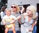 Kurt Cobain, Courtney Love et leur fille France Bean